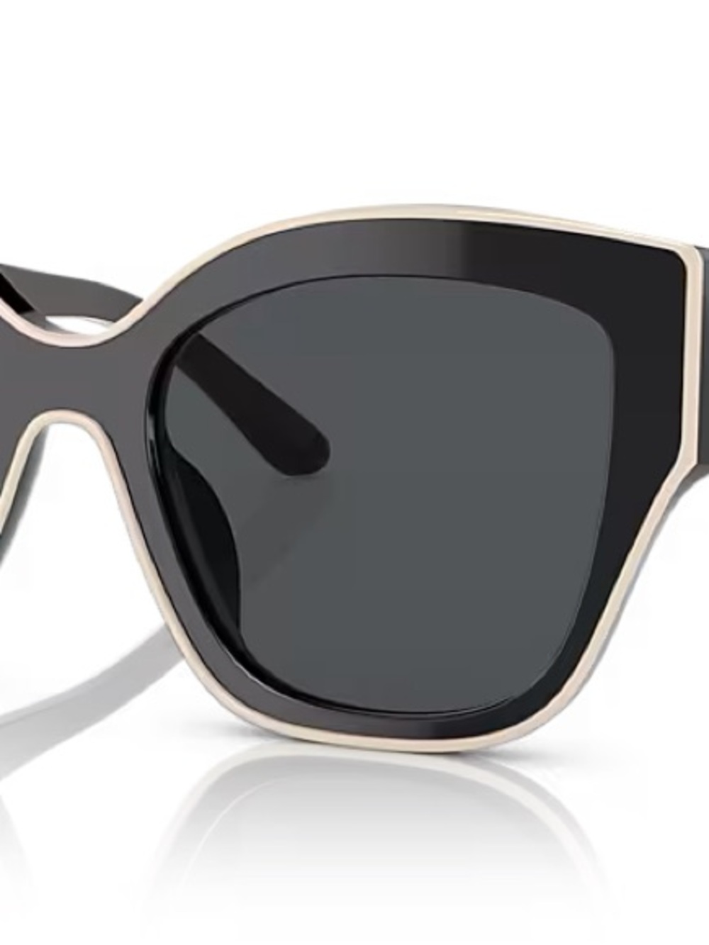 Tory Burch Black Sunglasses with Ivory Trim-NEW